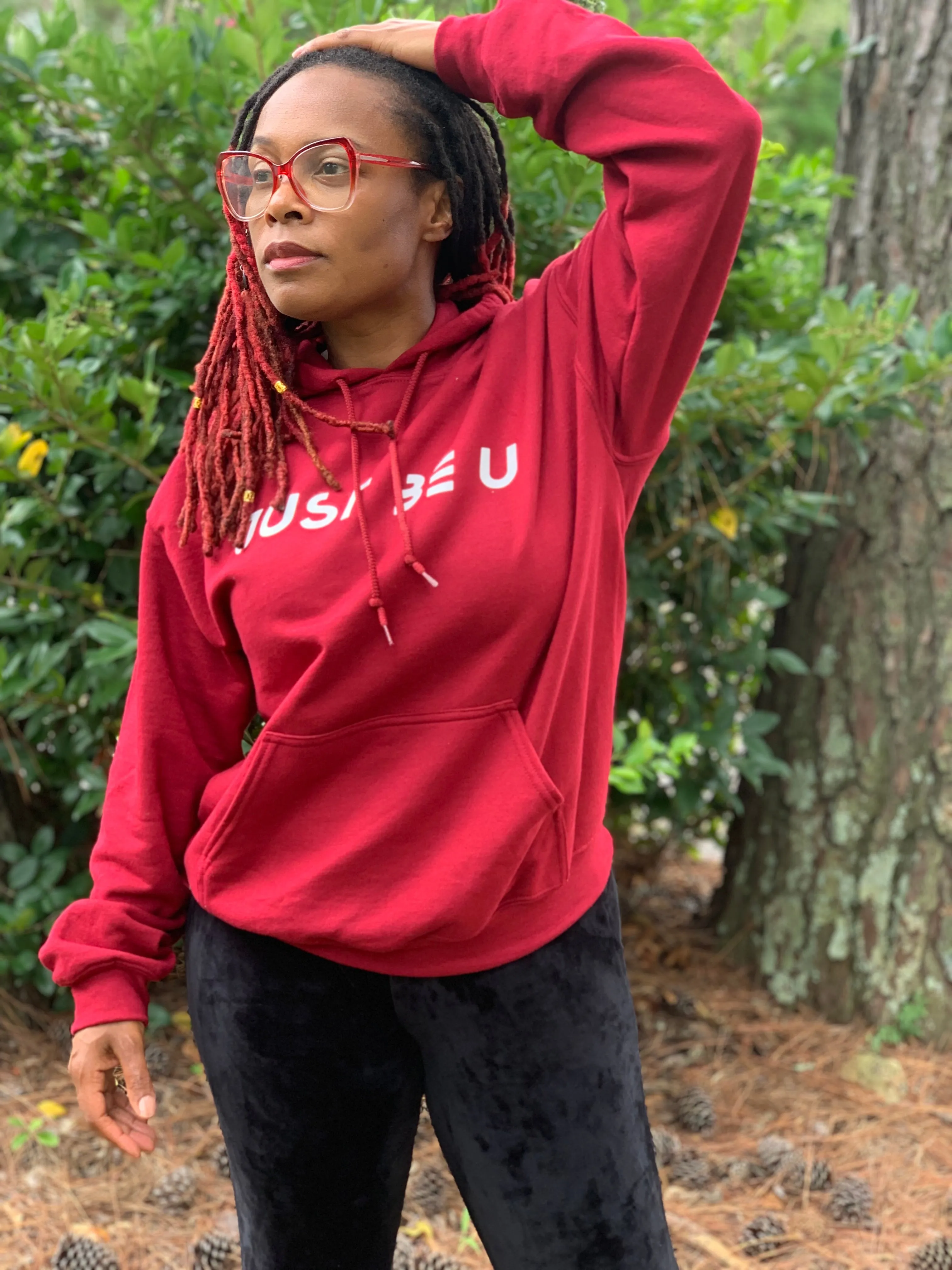 Just BE U Hoodie Cranberry