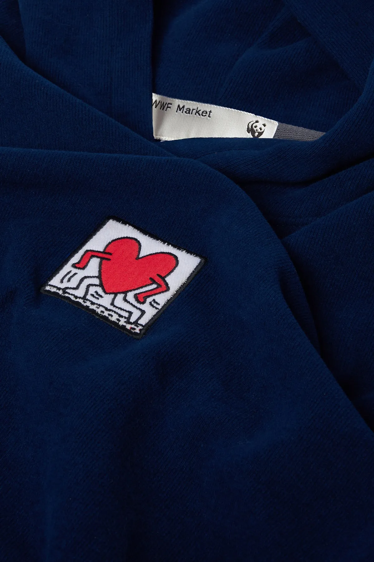 Keith Haring Love Super Soft  Hoodie - Lacivert