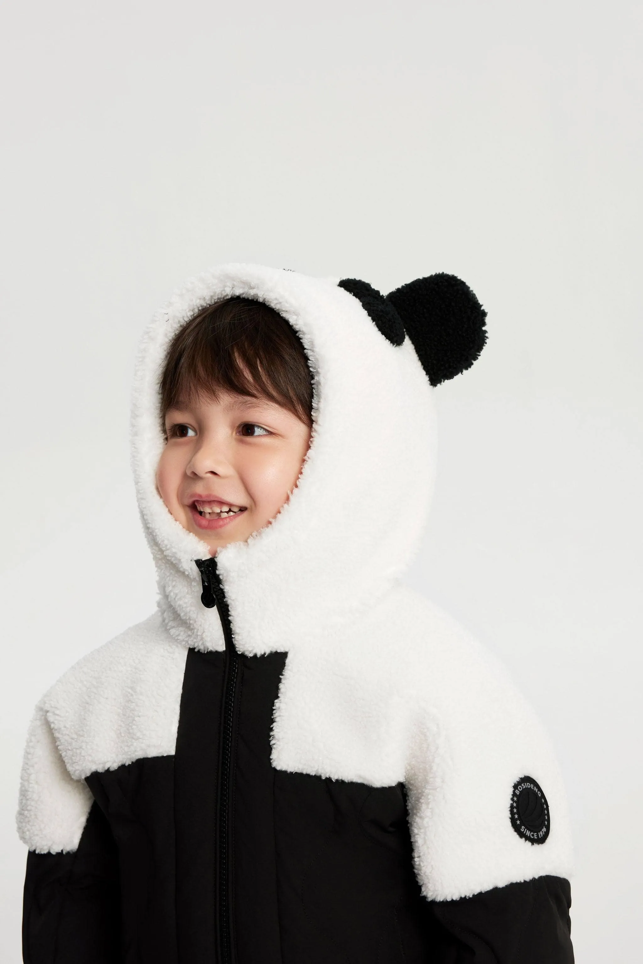 Kid's Panda Lambwool Down Coat