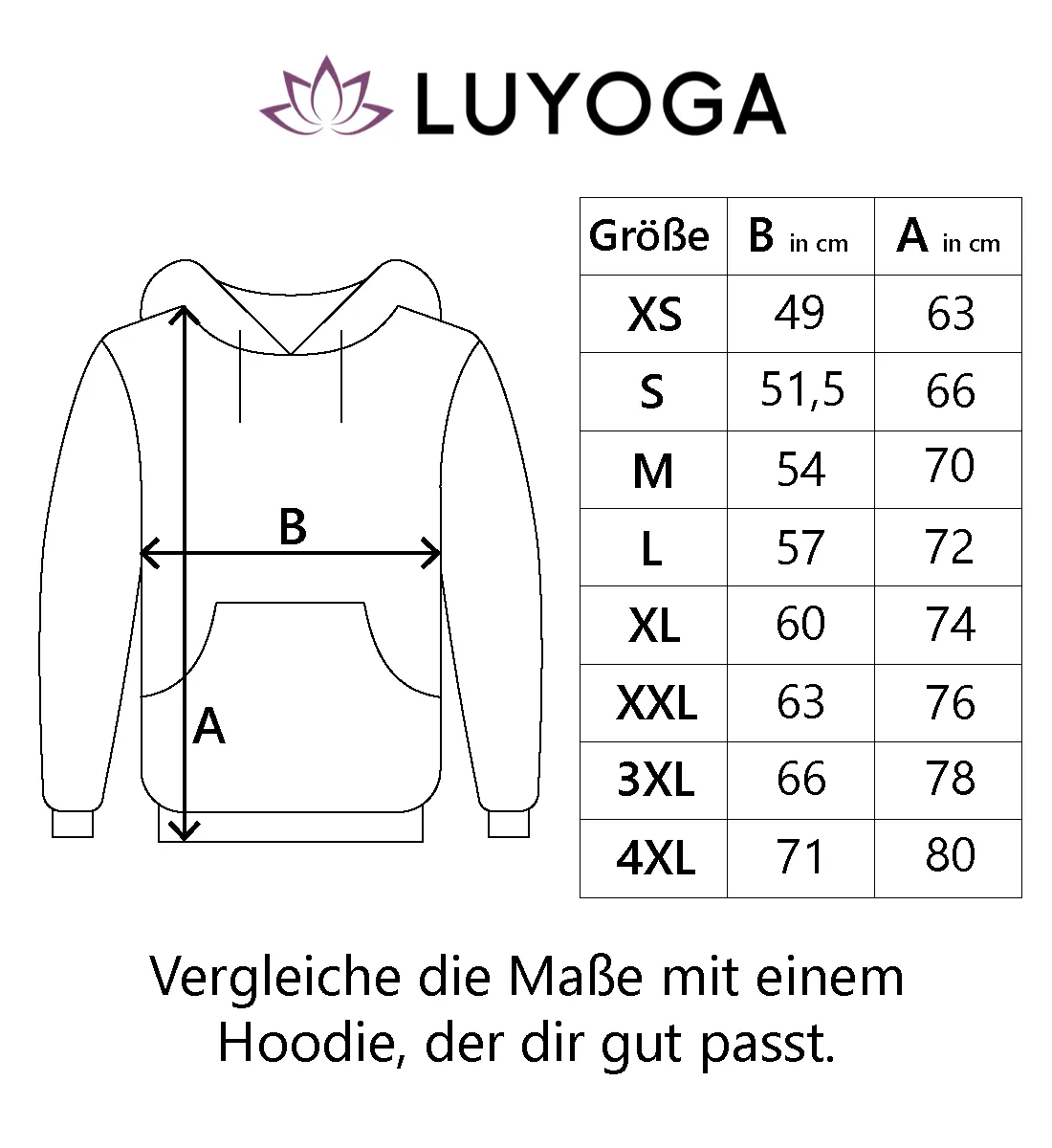 Liebe dich selbst Bio Hoodie Unisex