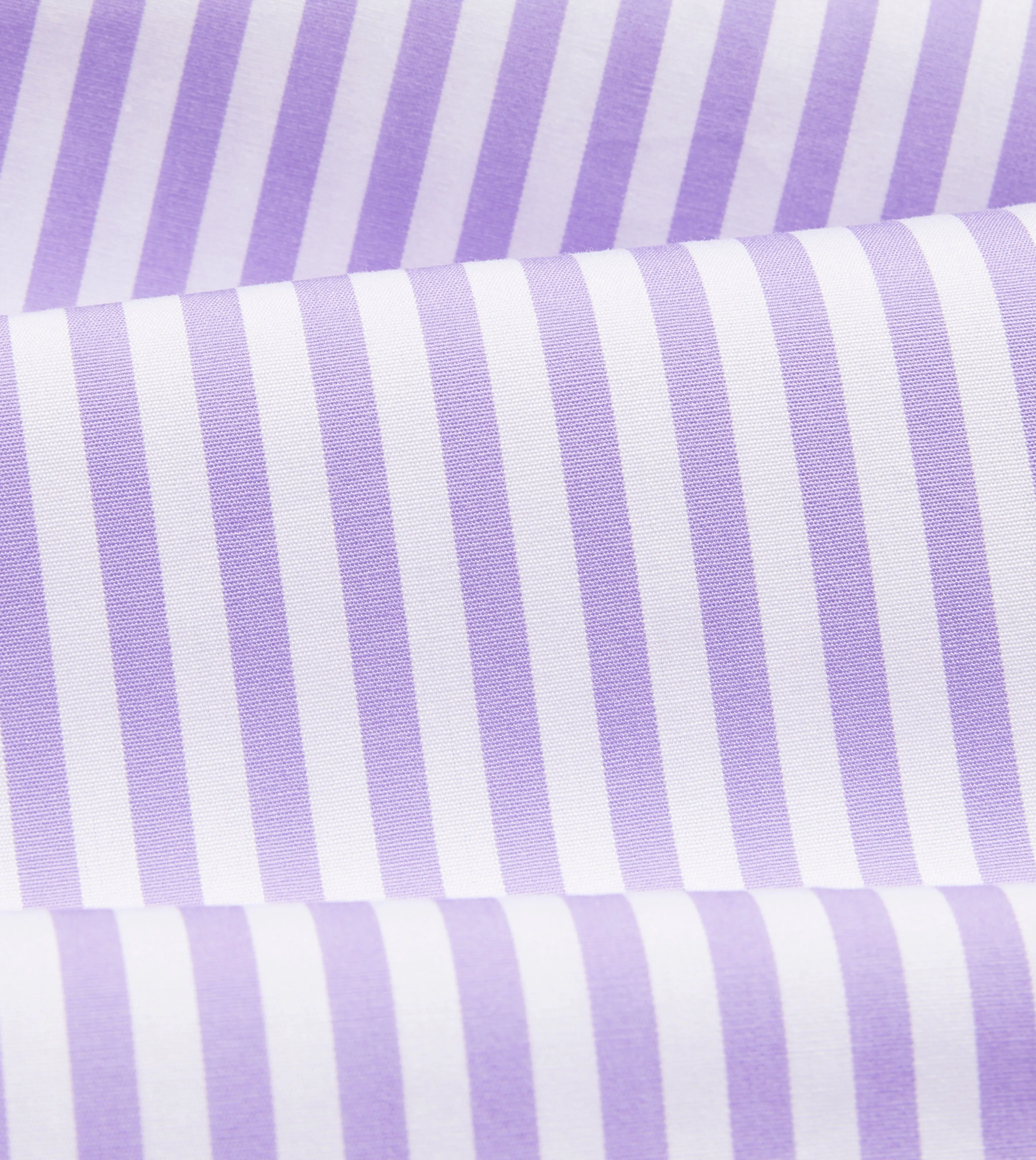 Lilac Bengal Stripe Cotton Poplin Button-Down Shirt