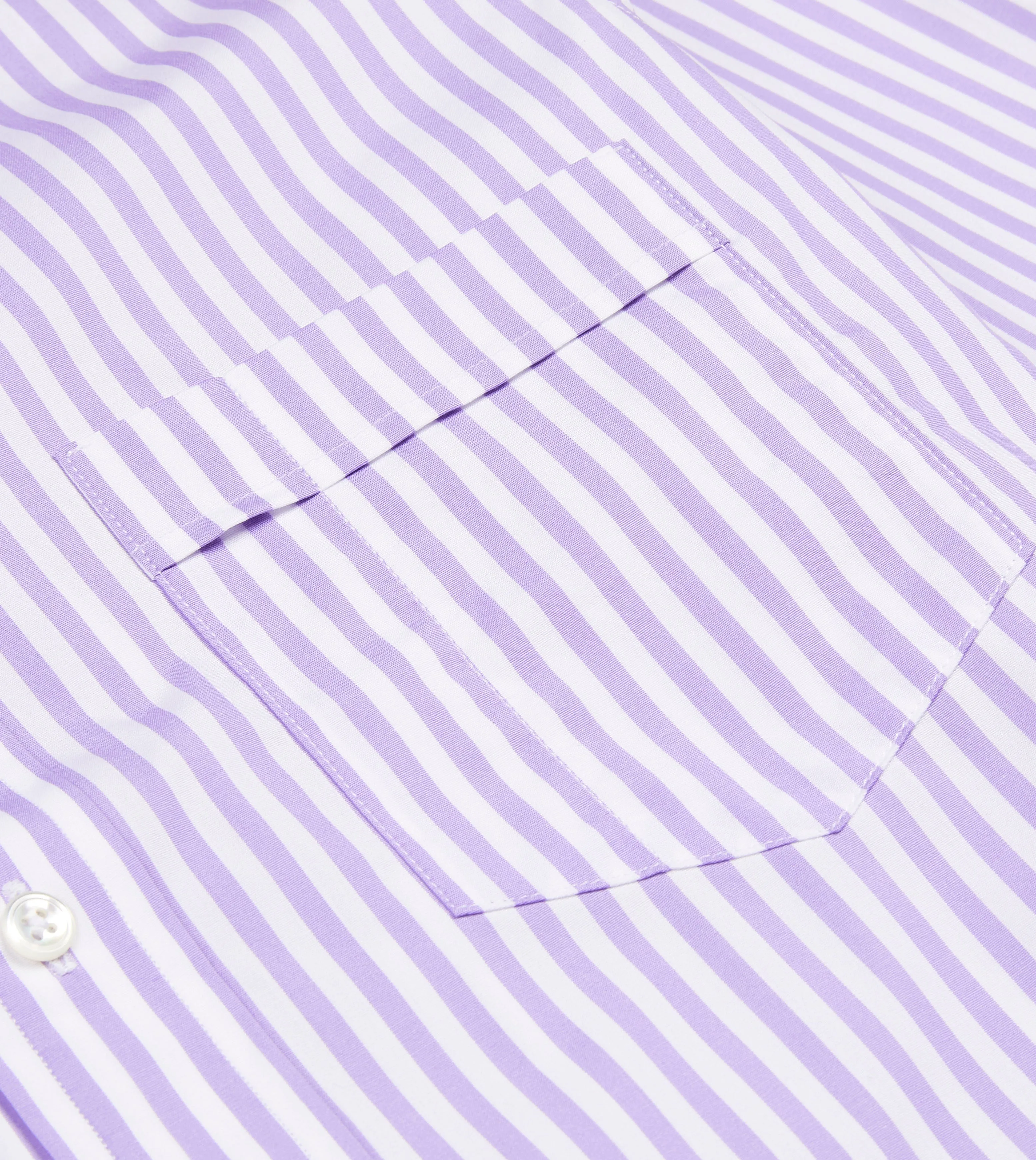 Lilac Bengal Stripe Cotton Poplin Button-Down Shirt