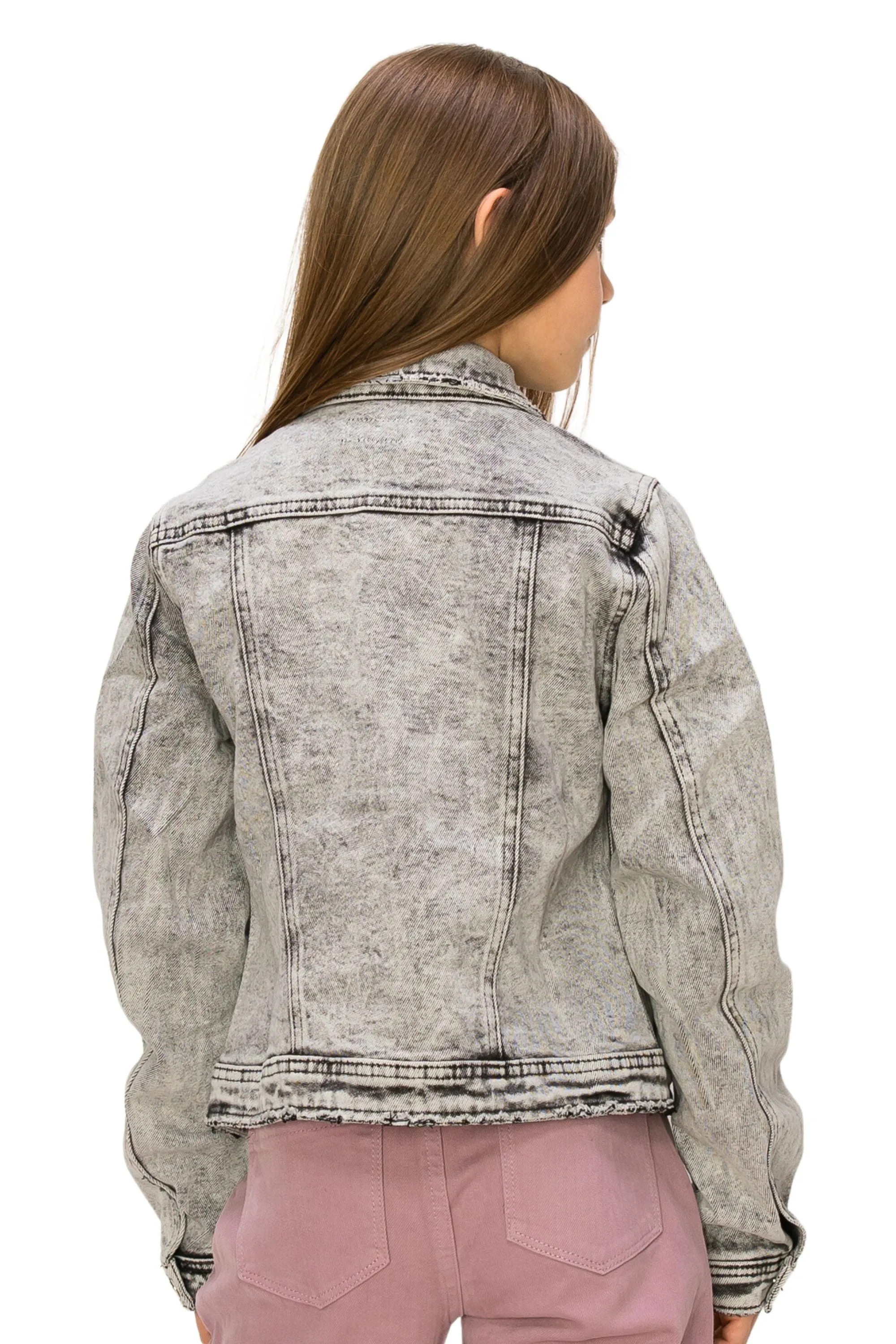 Loretta - Basic Denim Jacket In Grey