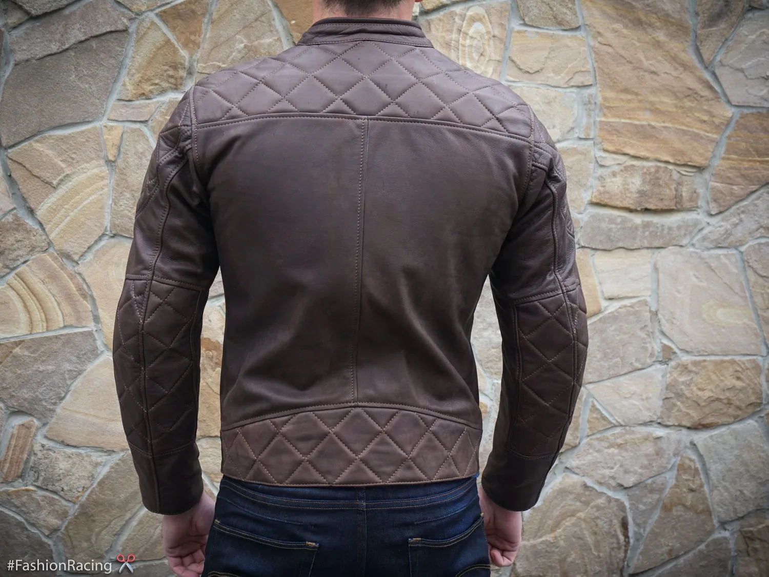 Men's Motorcycle Jacket | Brown Leather | Cafe Racer Style | Handcrafted