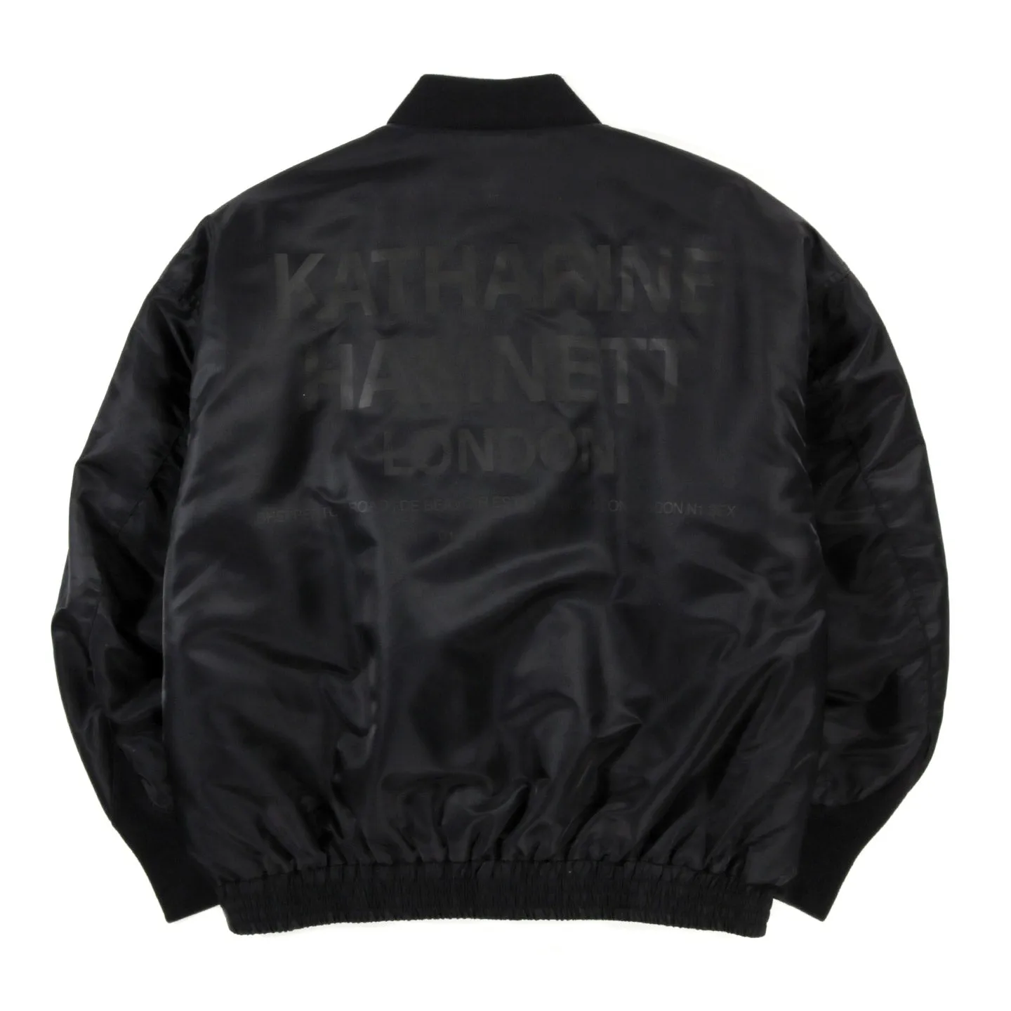 NEIGHBORHOOD KATHARINE HAMNETT MA-1 JACKET BLACK