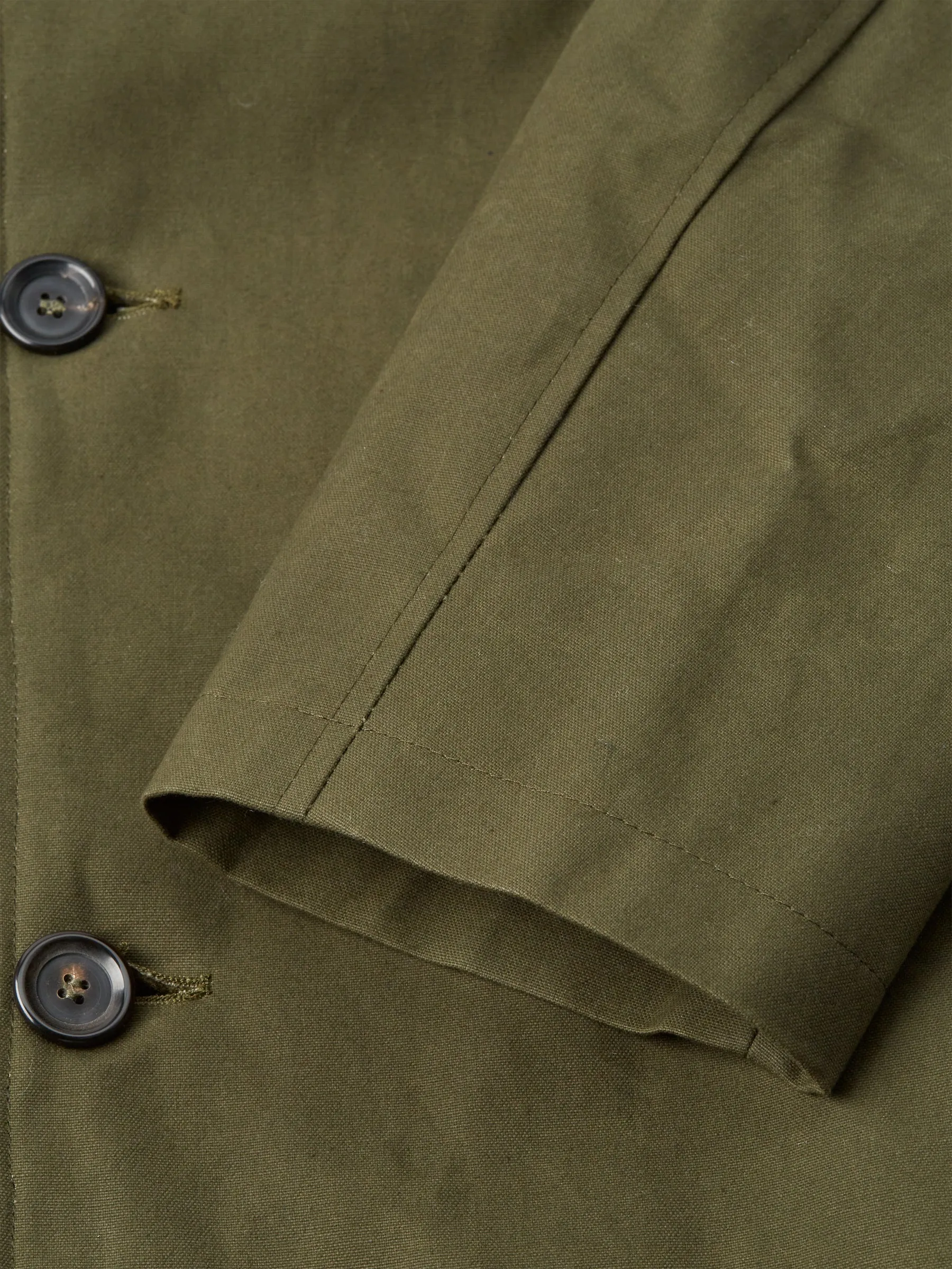 Newington Coat Barwell Canvas Green