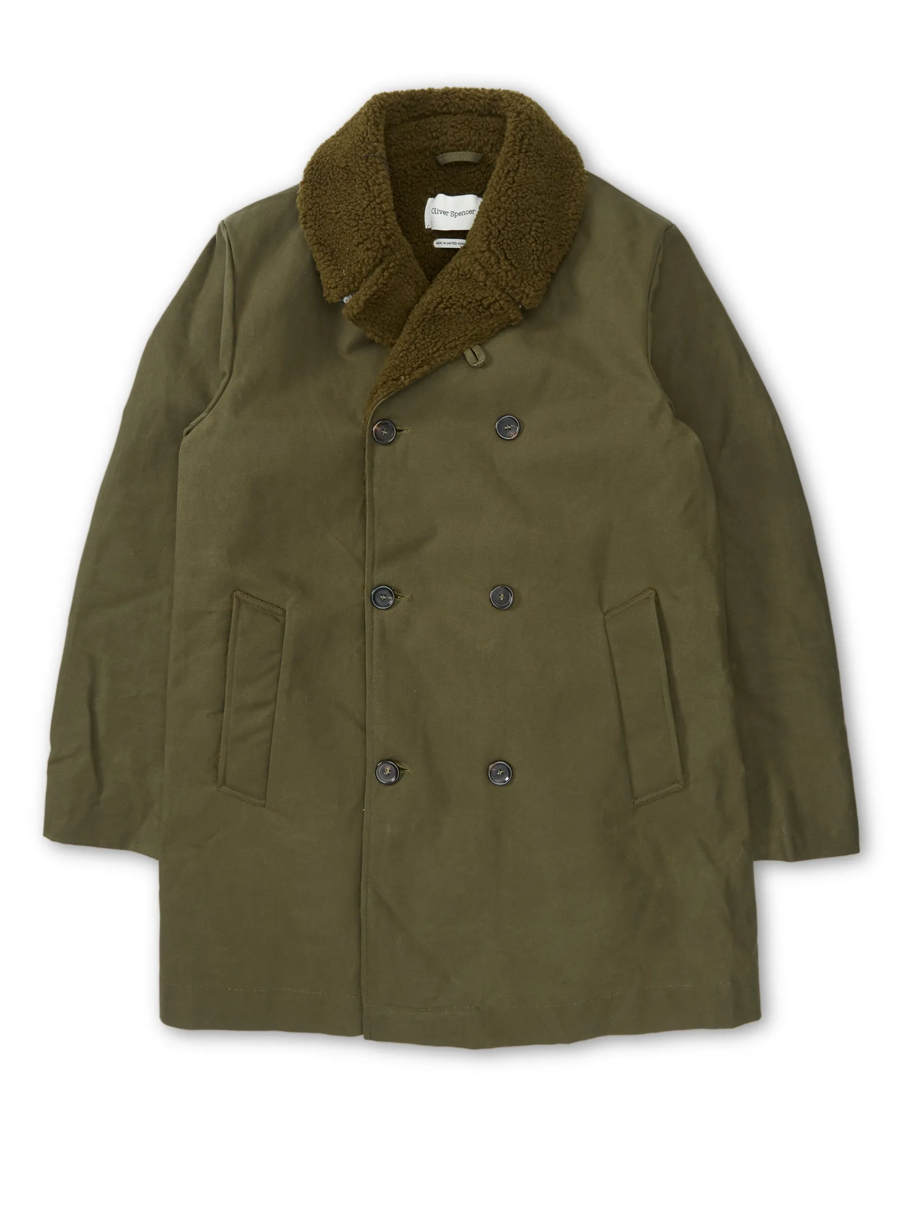 Newington Coat Barwell Canvas Green