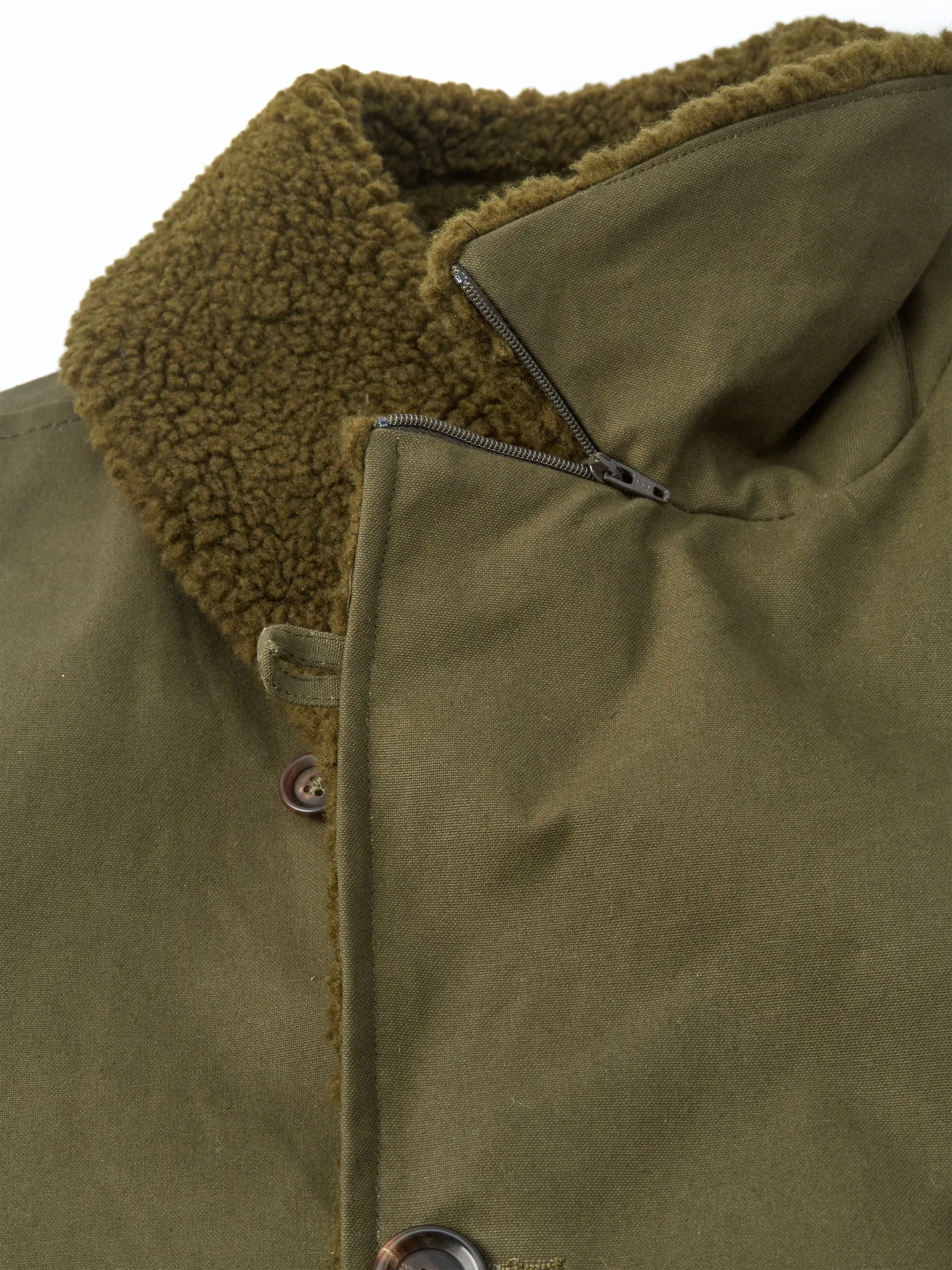 Newington Coat Barwell Canvas Green