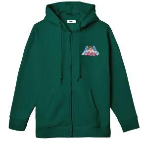 OBEY Heaven Angel Full Zip Hoodie Sweatshirt - Green