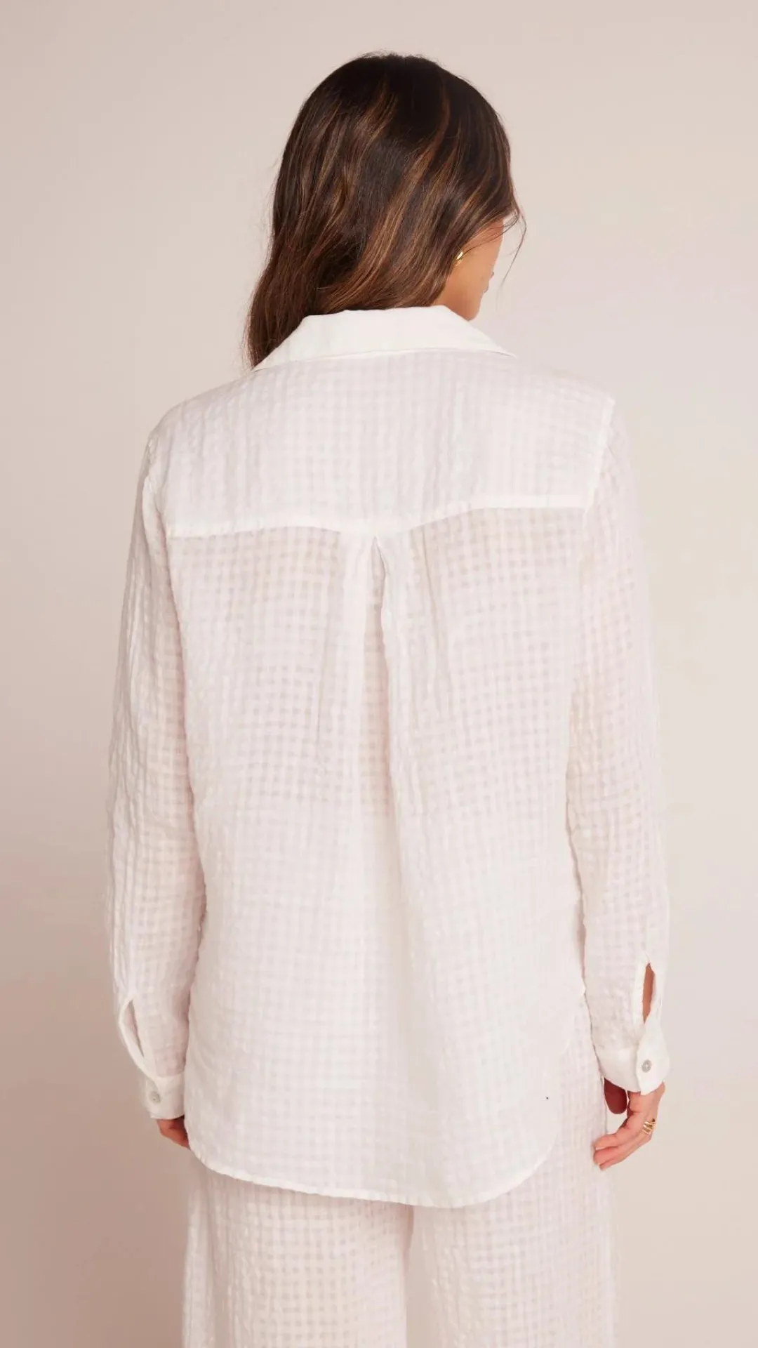 Oversized Pocket Button Down - White