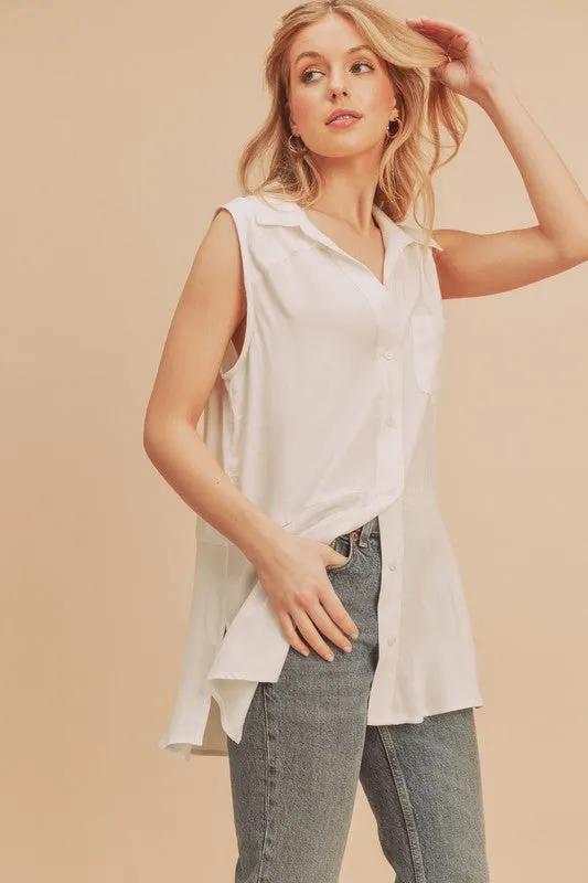 Paula Button Down Top