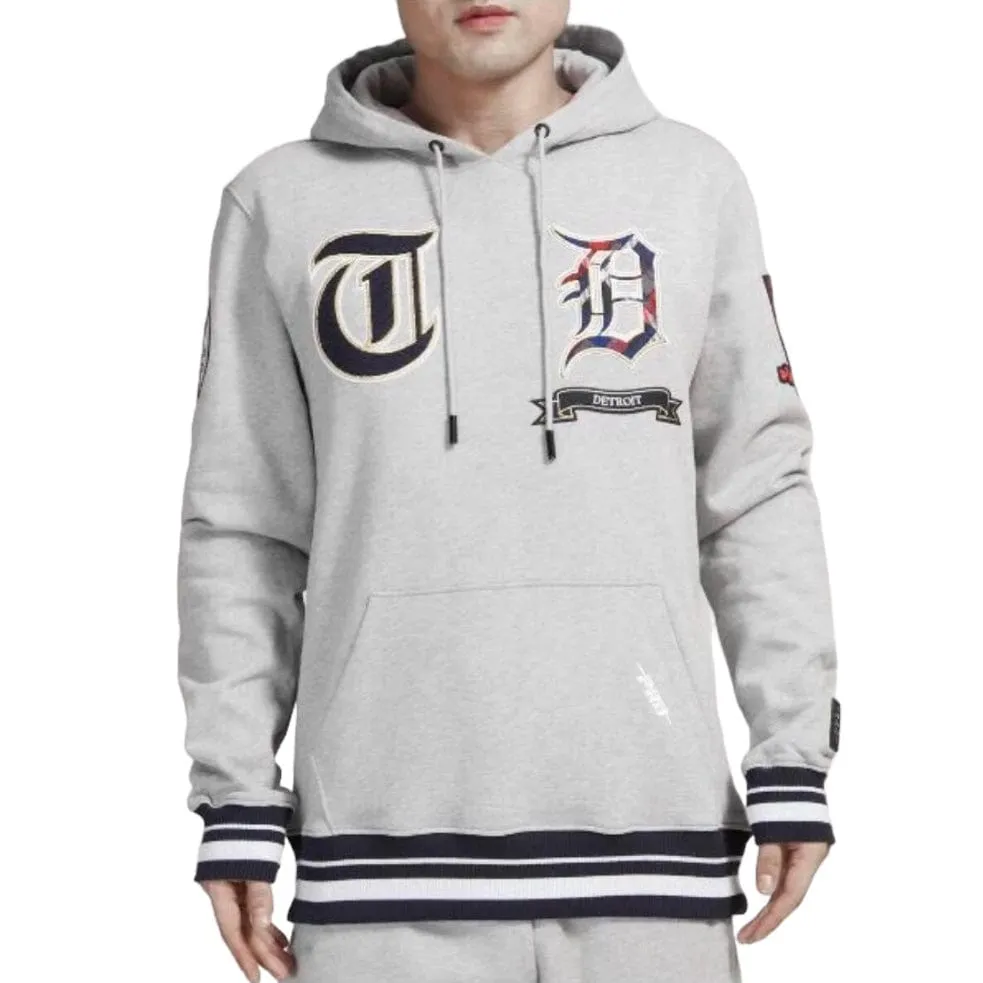 Pro Standard Detroit Tigers Pro Prep Fleece Hoodie (H.Grey/Midnight)