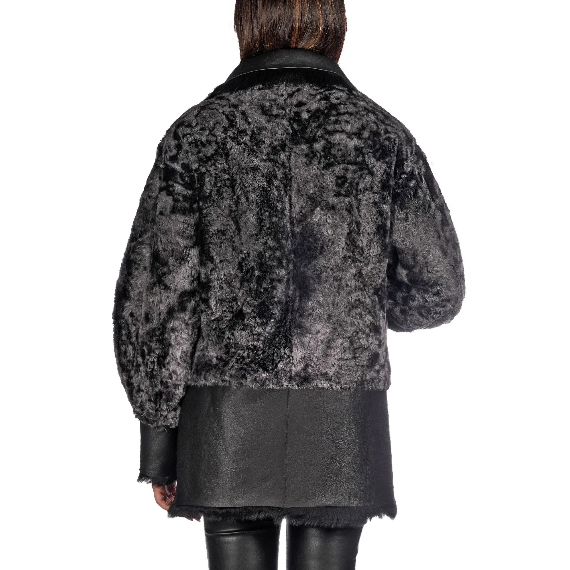 Reversible Shearling Jacket Pacaja Black