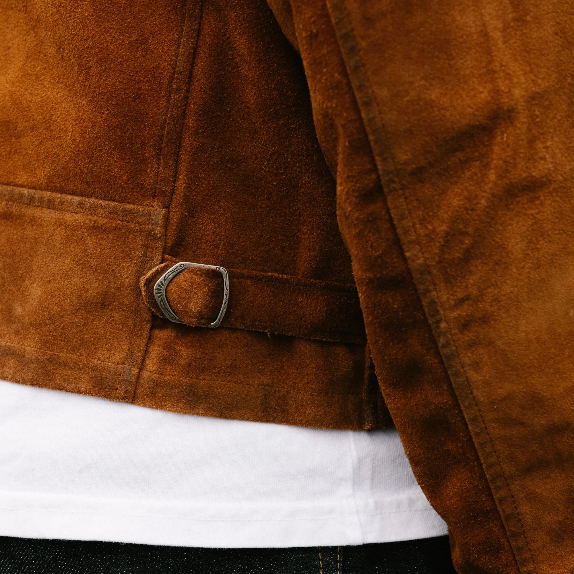 Roughout Suede Alston Jacket Brown