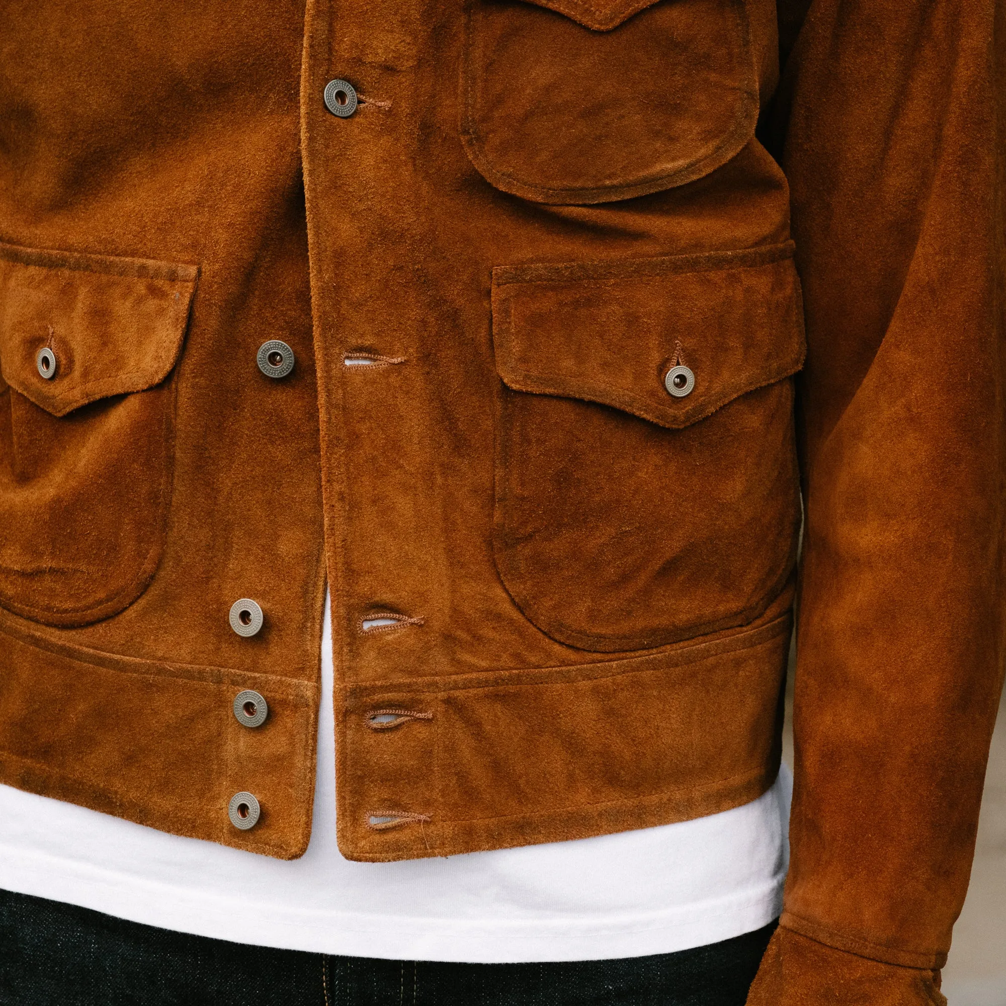 Roughout Suede Alston Jacket Brown