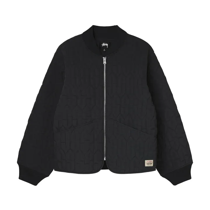 S QUILTED LINER JACKET / STUSSY / BLACK