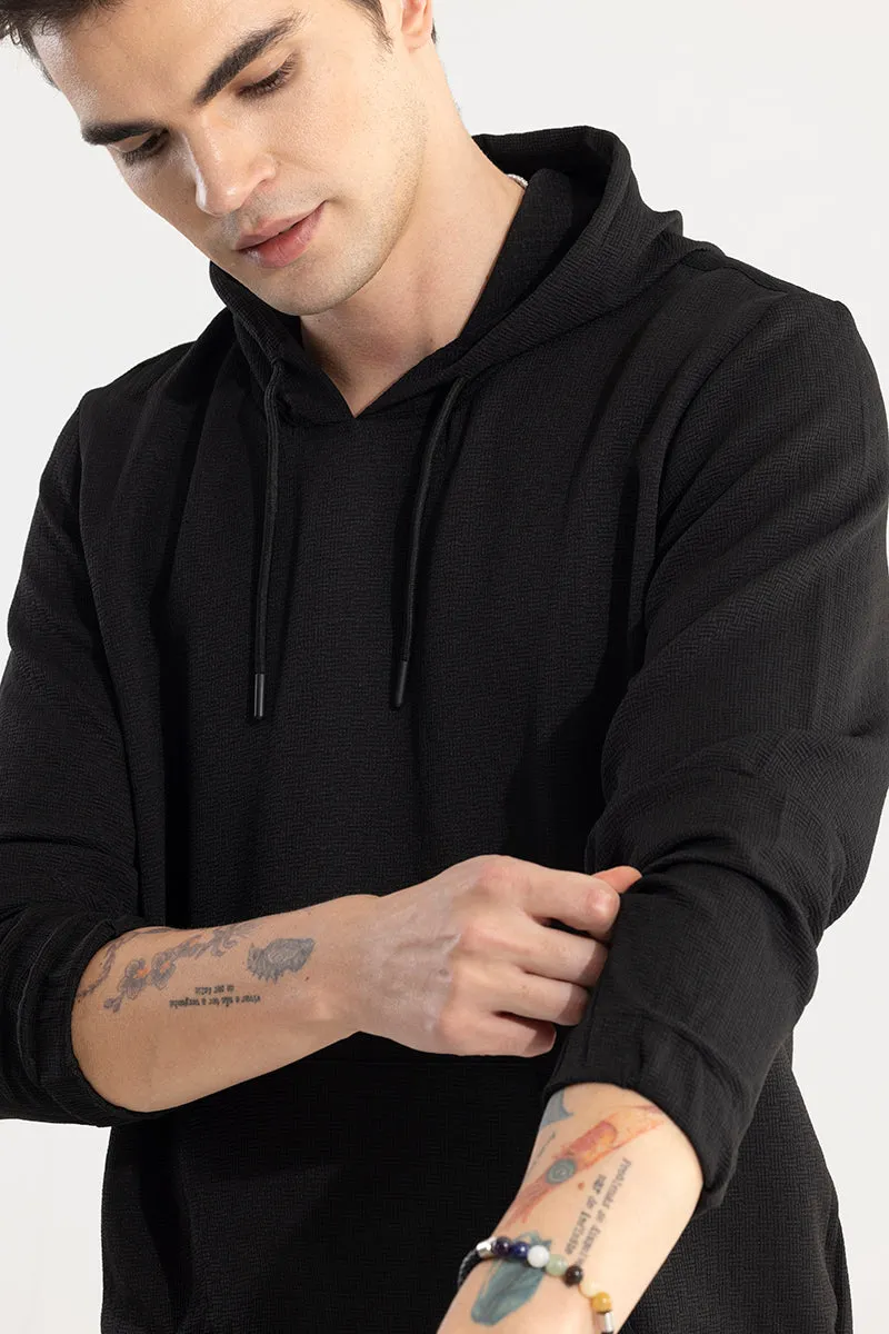 Stasia Black Hoodie