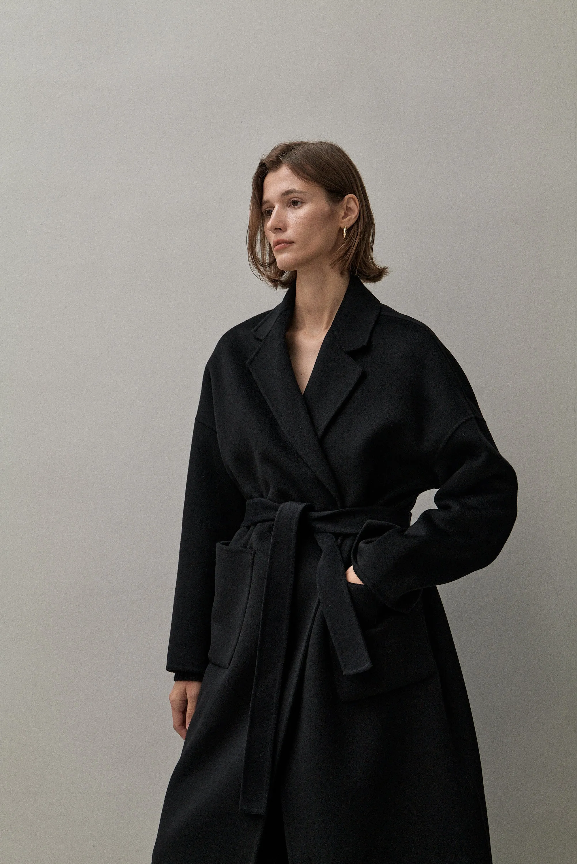 THE BOYFRIEND COAT - BLACK 90/10