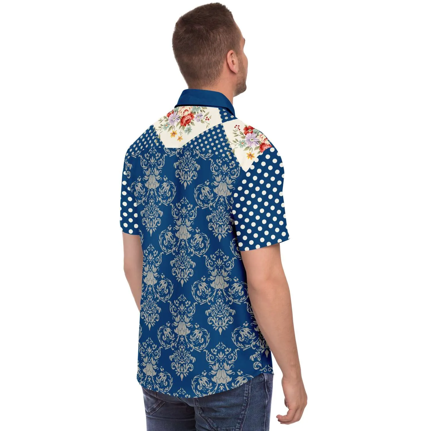 The Regal Beagle Short Sleeve Button Down Shirt