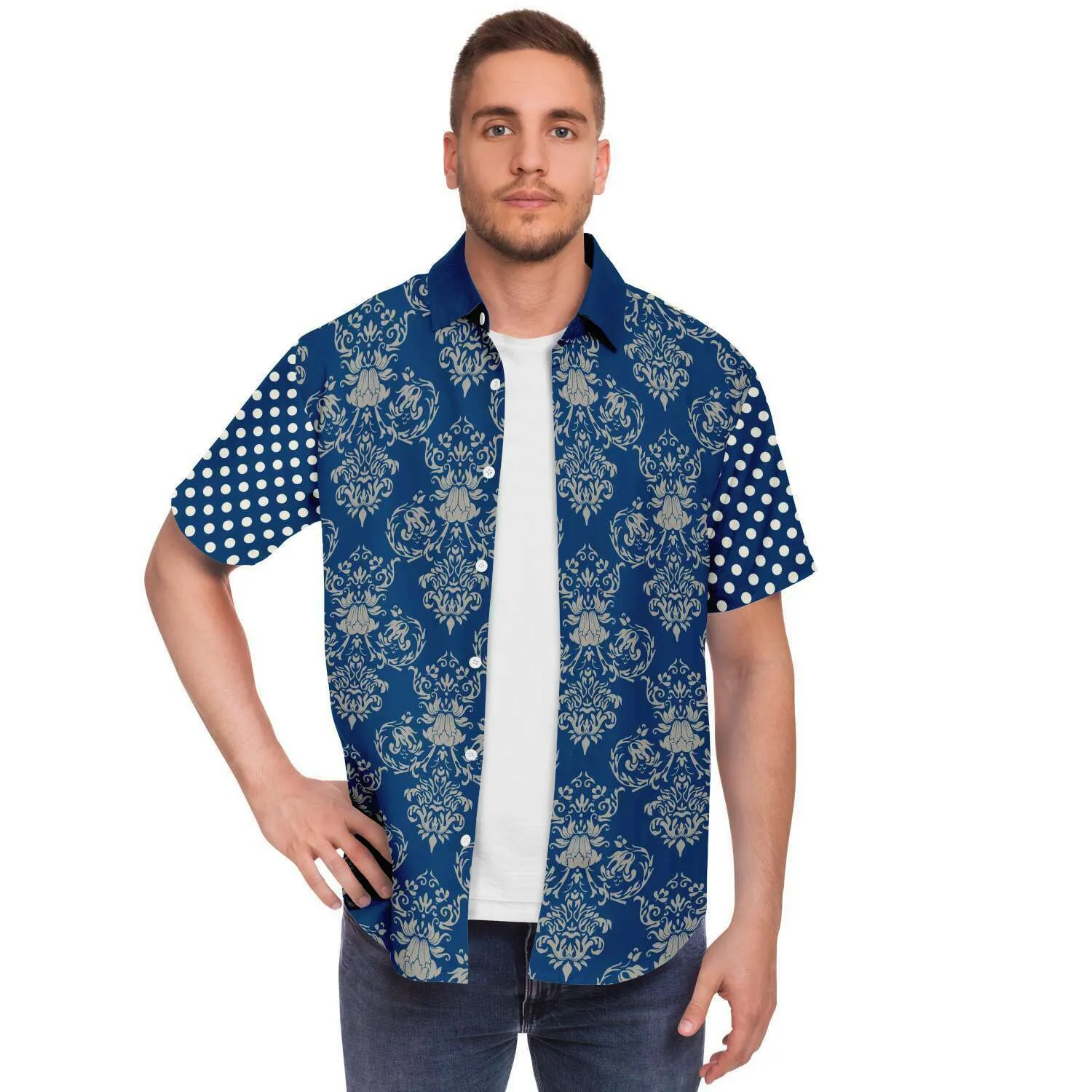 The Regal Beagle Short Sleeve Button Down Shirt