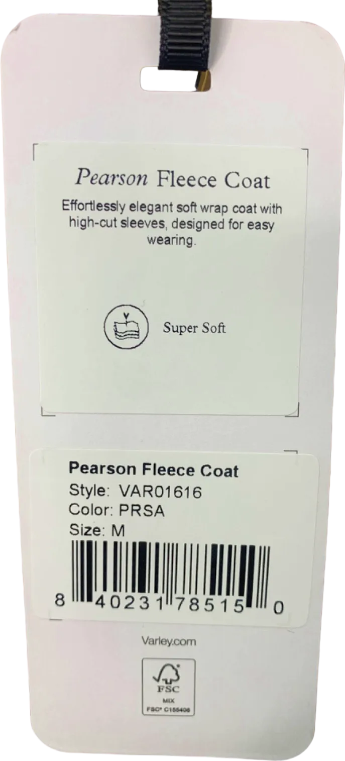 Varley Praline Pearson Fleece Coat UK Medium