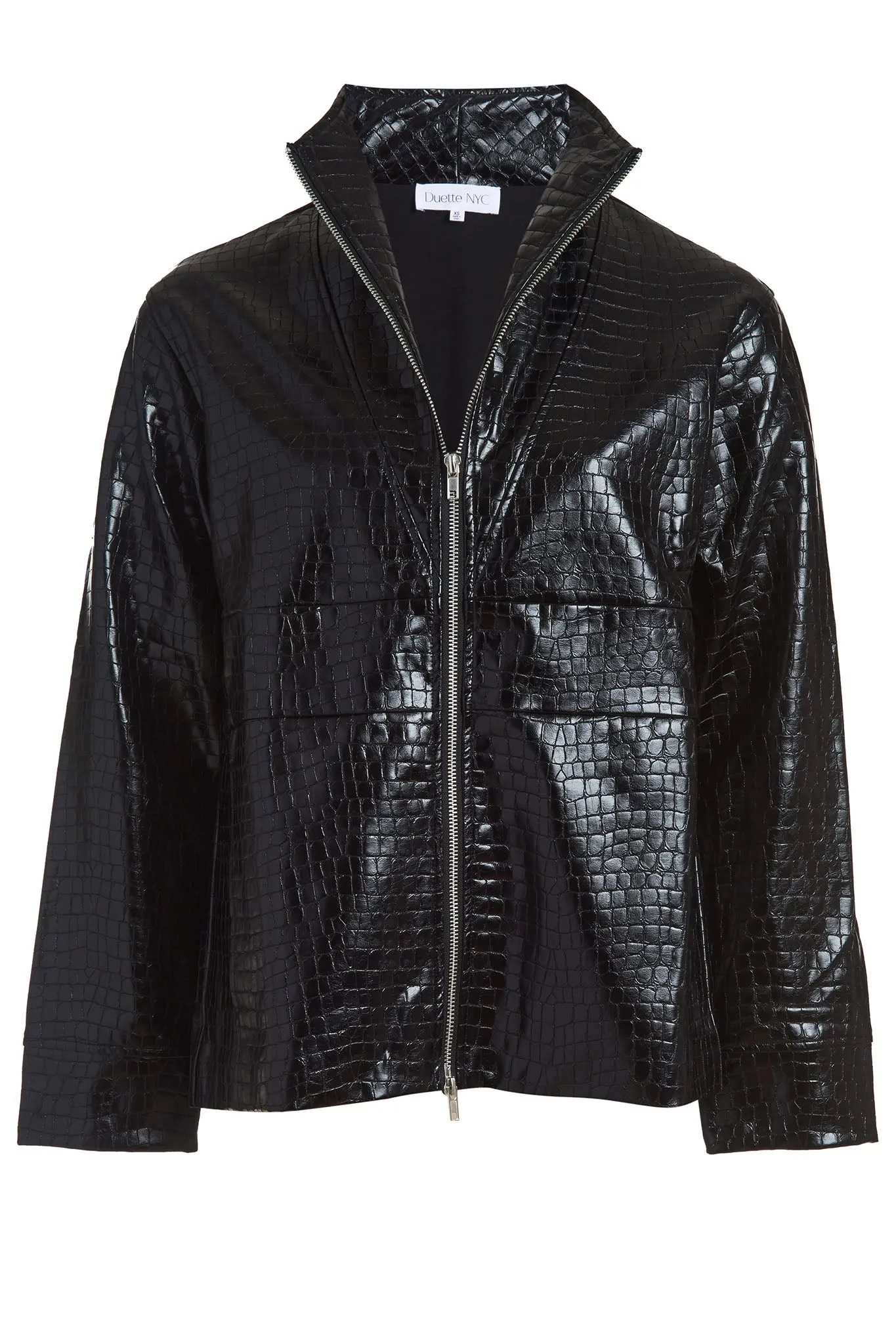 Vegan Leather Embossed Jacket - The Laight