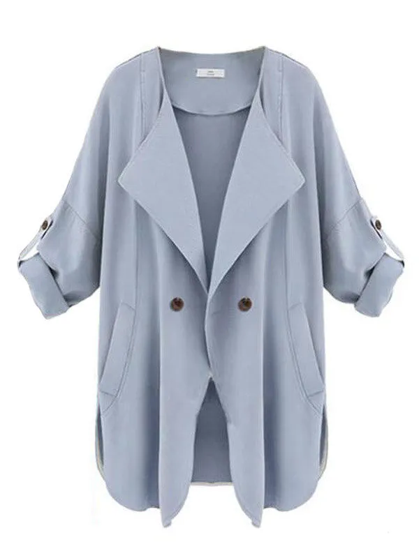 WealFeel Mixed Messages Button Trench Coat