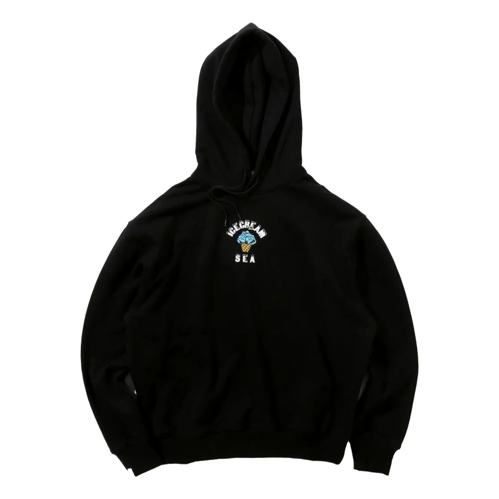 WIND AND SEA ICECREAM x WIND & SEA COTTON HOODIE #2-BLACK