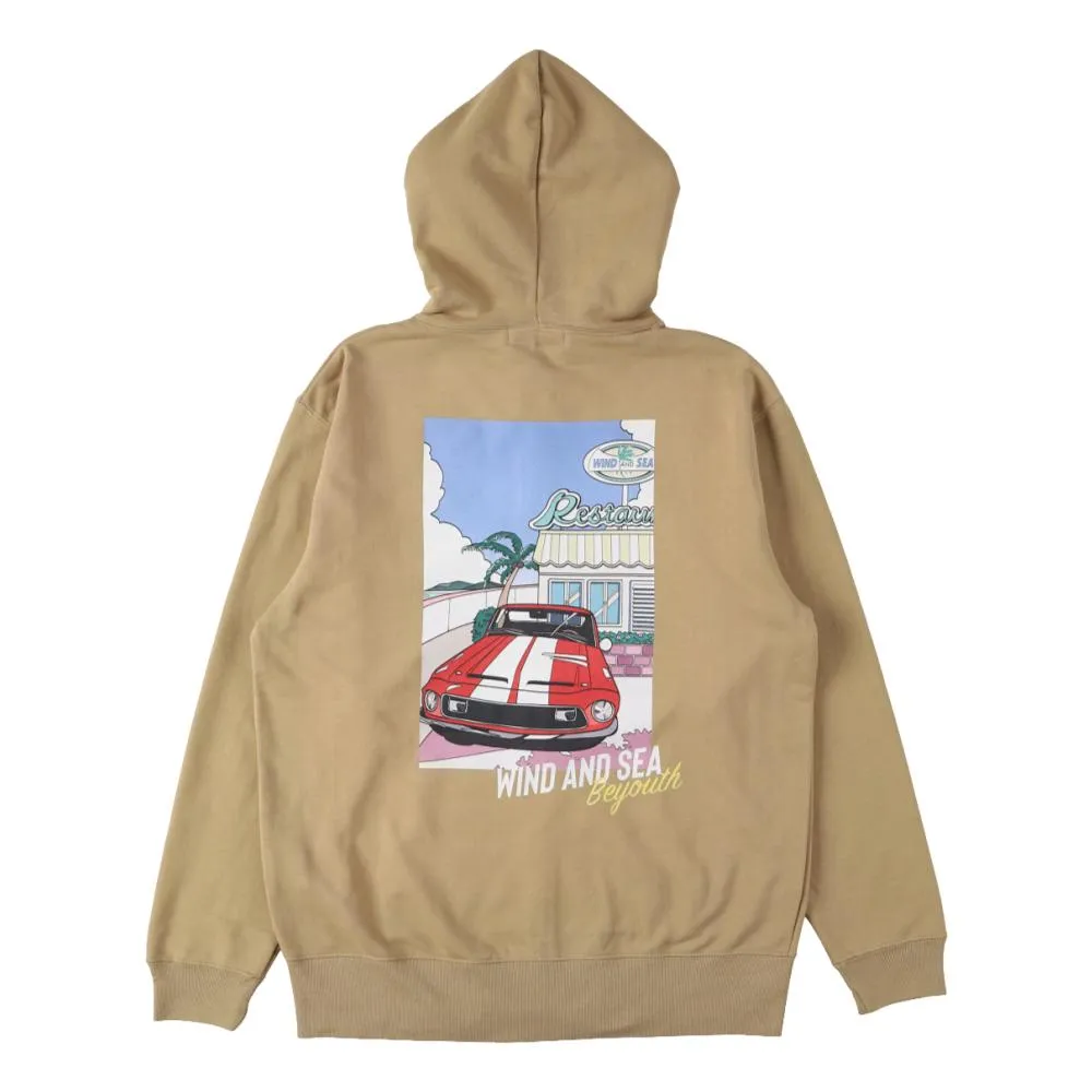 WIND AND SEA YOSHIFUKU HONOKA x WDS FULLZIP HOODIE-SAND KHAKI